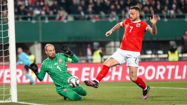 FUSSBALL: UEFA NATIONS LEAGUE: ÖSTERREICH - SERBIEN Arnautovic im ÖFB-Team gegen Serbien