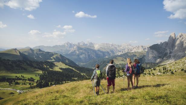 Adventures on the Dolomites at summer