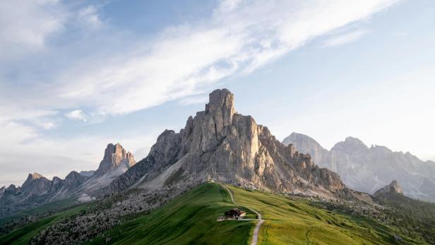 Blick auf die Dolomiten in Italien