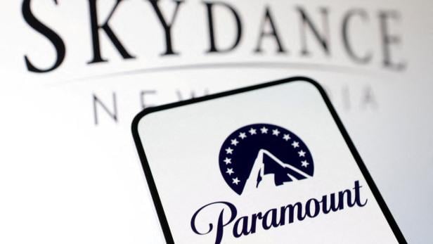 FILE PHOTO: Illustration shows Paramount Global and Skydance logos