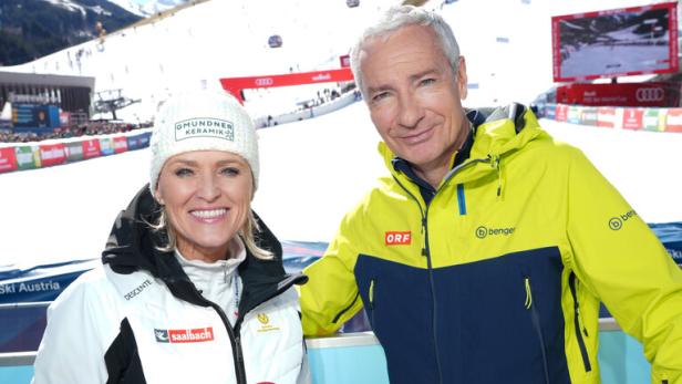Alexandra Meissnitzer und Rainer Pariasek