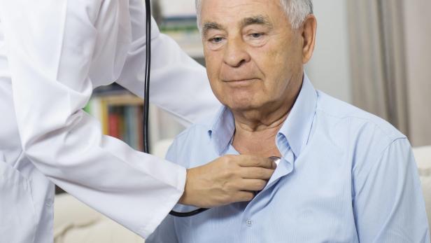 Medical Caring For Senior Man At Home Medical Caring For Senior Man At Home