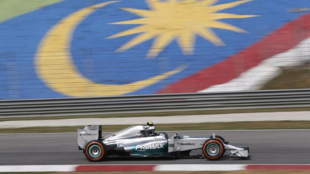 Mercedes Formula One driver Rosberg of Germany dri