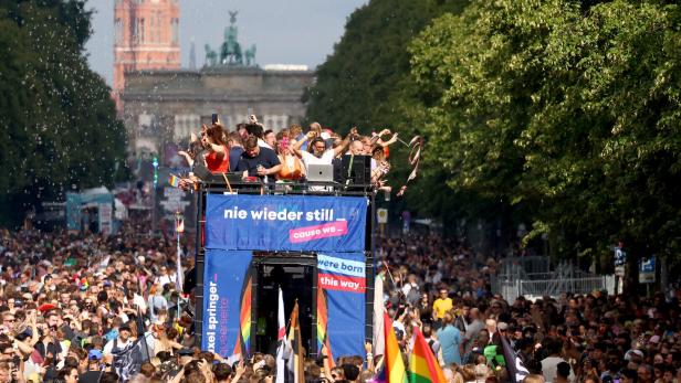 Christopher Street Day (CSD) LGBTQ+ Pride march, in Berlin