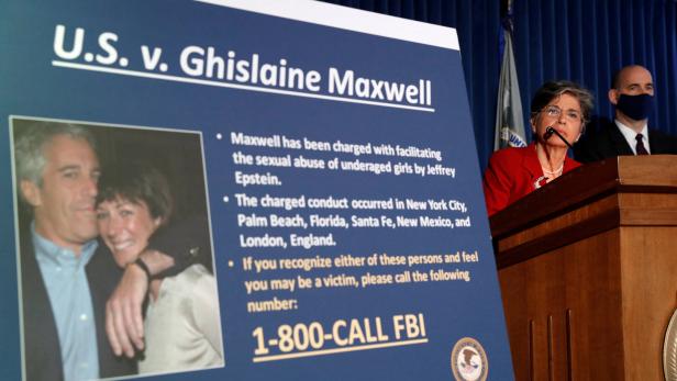 FILE PHOTO: Audrey Strauss, Acting United States Attorney for the Southern District of New York announces charges against Ghislaine Maxwel in New York