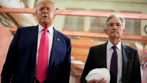 FILE PHOTO: U.S. President Trump tours the Federal Reserve Board building in Washington, D.C.