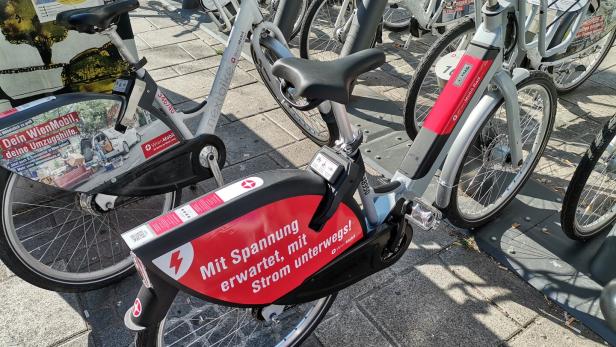 Räder an der Verleihstation