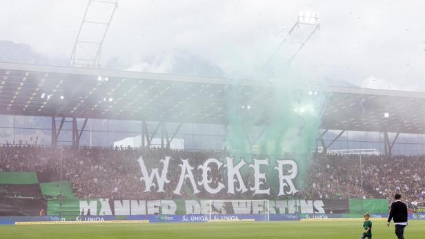 Fußballspiel im UNIQA ÖFB Cup: FC Wacker Innsbruck gegen SK Rapid.