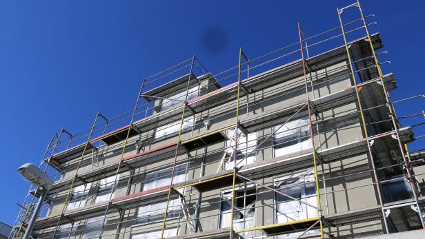 Construction site of a new residential home