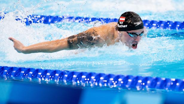 OLYMPIA 2024 - SCHWIMMEN - MÄNNER 4 x 100 M LAGEN-STAFFEL: BUCHER (AUT)