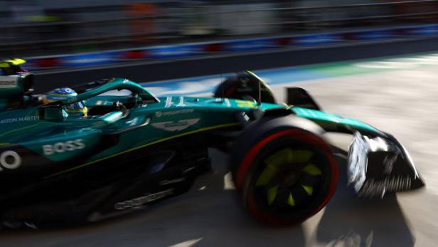 Fernando Alonso stieg erst am Nachmittag ins Cockpit.