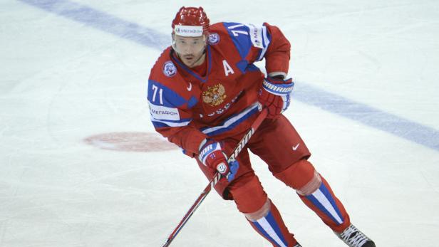 APA12641326 - 07052013 - HELSINKI - FINNLAND: IIHF EISHOCKEY-WELTMEISTERSCHAFT GRUPPE H - Ilya Kovalchuk (RUS) am Dienstag, 7. Mai 2013, während der Begegnung zwischen Russland und den USA in der Hartwall-Arena in Helsinki. +++EDITORIAL USE ONLY+++ APA-FOTO: HELMUT FOHRINGER