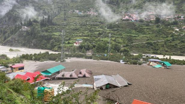 Mudslide in Dharali Mudslide in Dharali