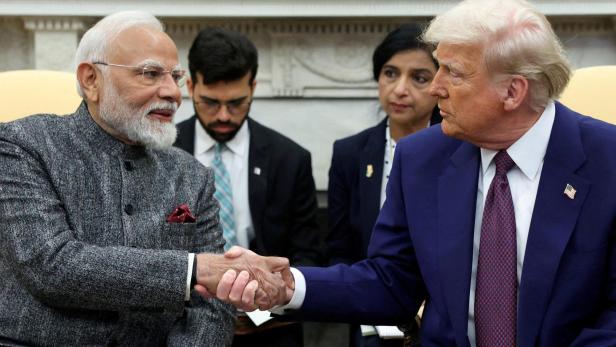 FILE PHOTO: Indian Prime Minister Narendra Modi meets with U.S. President Donald Trump at the White House
