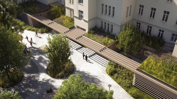 Rendering: Pavillon der Semmelweisklinik wird Schule