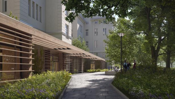Rendering: Pavillon der Semmelweisklinik wird Schule