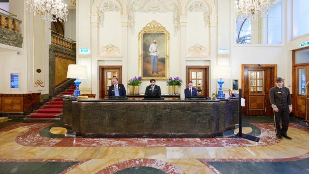 Lobby des Hotel Imperial in Wien: Online-Bewertungen sind maßgeblich für das Geschäft.