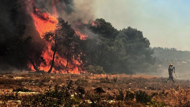 Wildfire in the island of Zakynthos, Ionian Sea