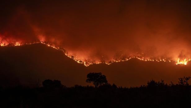 Fire in north-western Spain Fire in north-western Spain