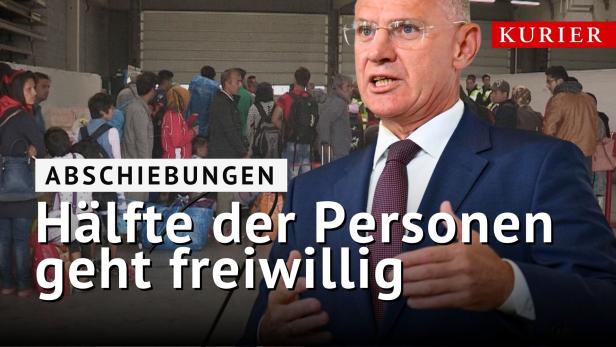 Abschiebungen aus Österreich: Hälfte der Personen geht freiwillig