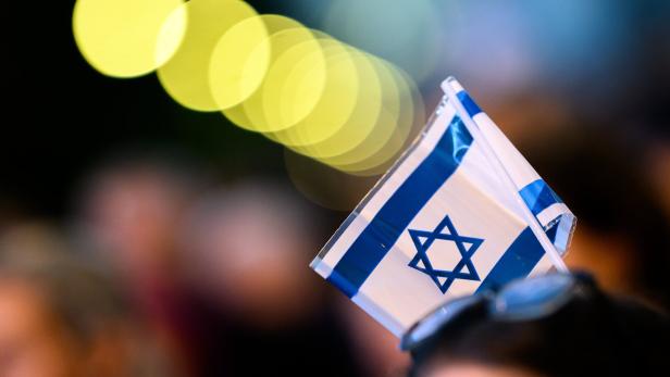 Rally in Vienna to mark the anniversary of Hamas-led 07 October attack on Israel