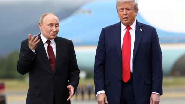 U.S. President Trump meets with Russian President Putin in Alaska