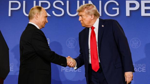 U.S. President Trump meets with Russian President Putin in Alaska