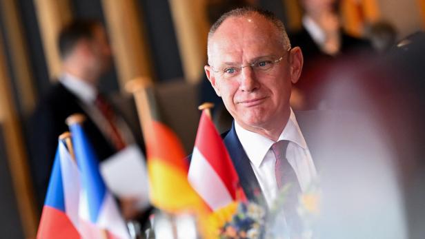 European interior ministers meet on Germany's highest peak to discuss migration policies near Garmisch-Partenkirchen