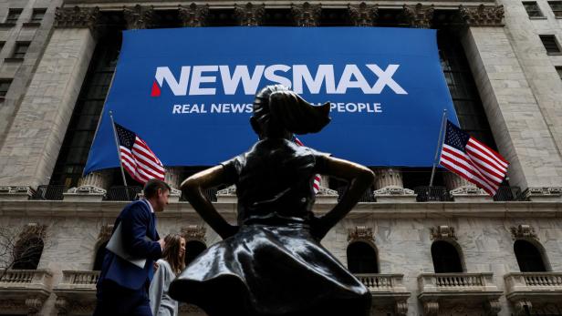 FILE PHOTO: Newsmax Inc. holds IPO at the NYSE in New York
