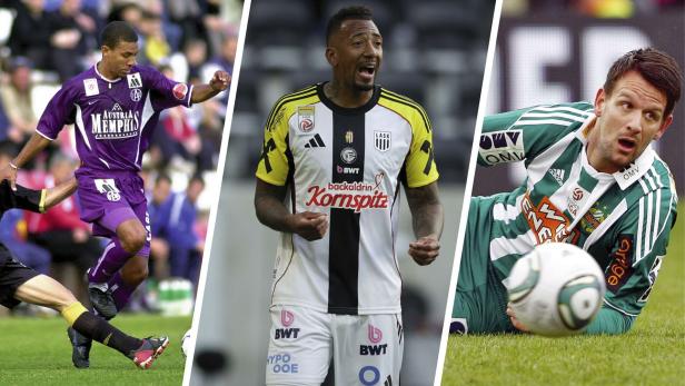 Transferflops der Bundesliga: Djalminha (li.), Boateng und Vennegoor of Hesselink