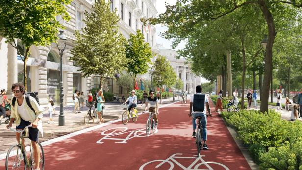 Das Konzept der Grünen für eine verkehrsberuhigte Ringstraße