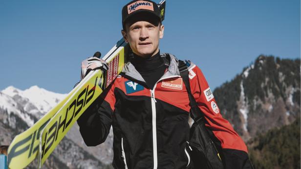 Skispringer Daniel Huber arbeitet nach einer schweren Knieverletzung am Comeback
