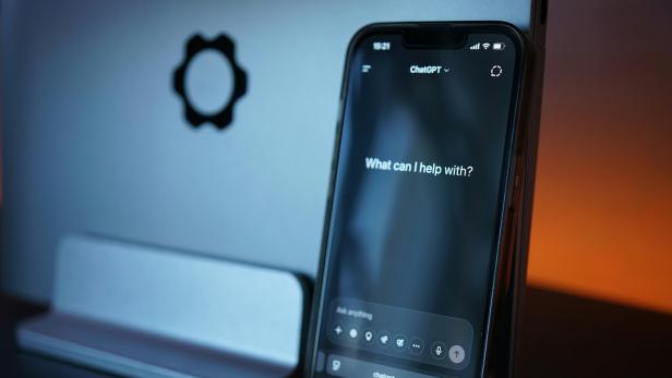 ChatGPT-Startseite auf einem Smartphone