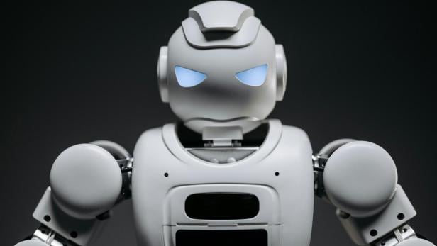 Ein laufender Roboter krachte ungebremst in einen Zuschauer.