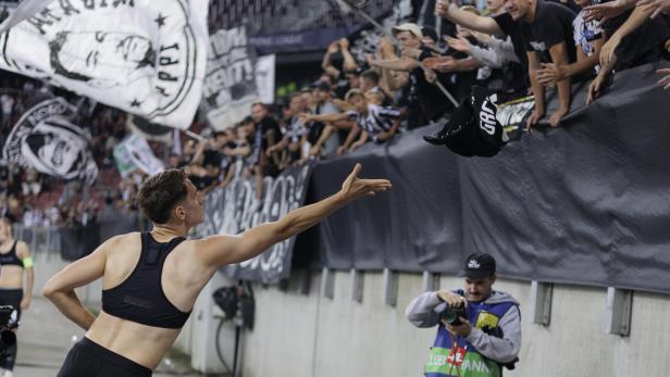 Auch die Fans waren happy mit Leon Grgic und Co.