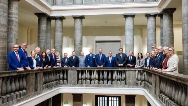 German cabinet meets at Defense Ministry in Berlin