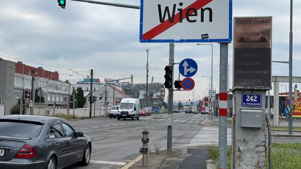 Momentaufnahme in der Triester Straße in Wien