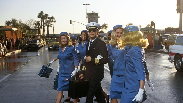 Schauspieler Leonardo DiCaprio als falscher Co-Pilot im Film "Catch me if you can".