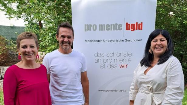 Eva Blagusz, Katrin Striok und Robert Grabner