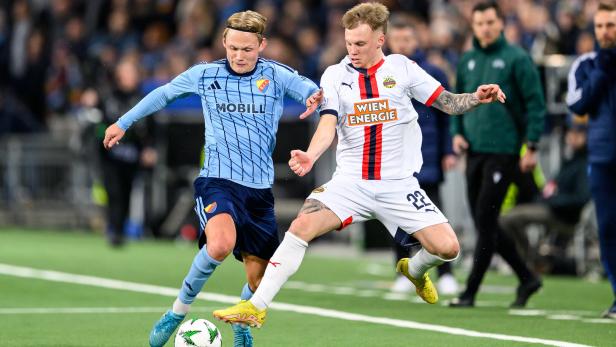 Gulliksen (l.) gegen Rapid