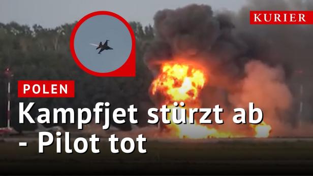 Video: F16-Kampfjet stürzt ab - Pilot kommt ums Leben