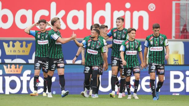 FUSSBALL: ADMIRAL BUNDESLIGA/ 5. RUNDE: LASK LINZ - SV OBERBANK RIED Die Rieder jubelten beim LASK