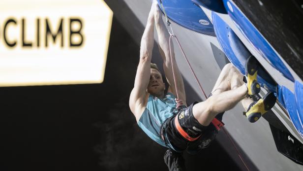 IFSC Climbing World Championships Bern 2023 Jakob Schubert, sechsfacher Weltmeister im Klettern, wurde zuletzt durch eine Fingerverletzung außer Gefecht gesetzt