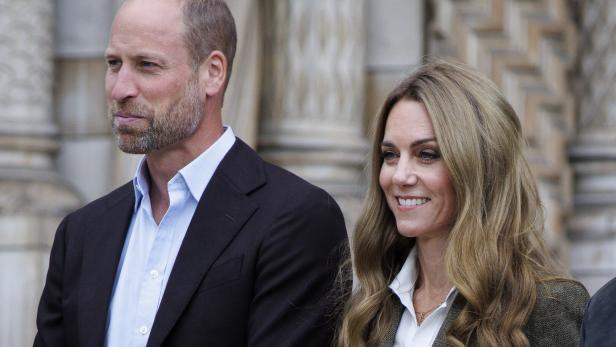 Prinz William und Prinzessin Kate beim Besuch des Natural History Museums in London.