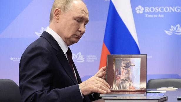 Russia's President Putin meets Governor of Primorsky region Kozhemyako in Vladivostok