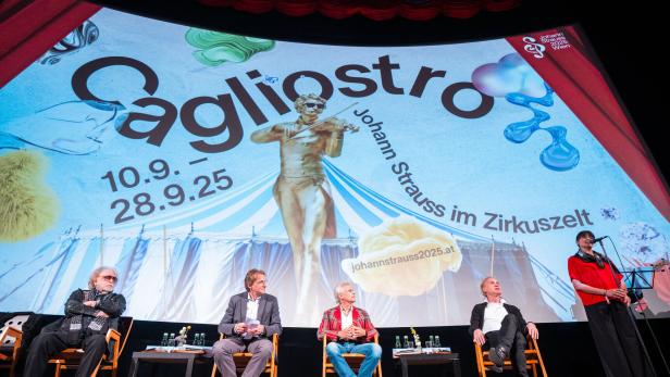 JOHANN STRAUSS 2025: PG ANL. PREMIERE "CAGLIOSTRO - JOHANN STRAUSS IM ZIRKUSZELT (10.9.)"