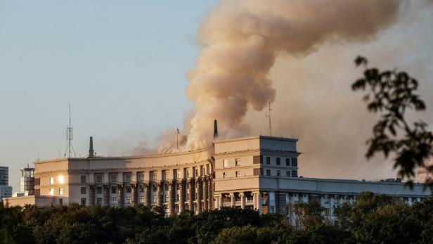 Russian missile strike in Kyiv Russian missile strike in Kyiv