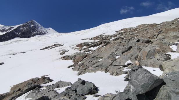 Blick auf den Schlatentalgletscher im Alpenverein.