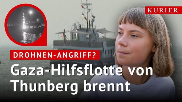 Von Drohne getroffen? Gaza-Hilfsflotte von Greta Thunberg in Flammen