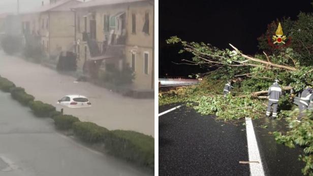 In Italien wüteten schwere Unwetter In Italien wüteten schwere Unwetter